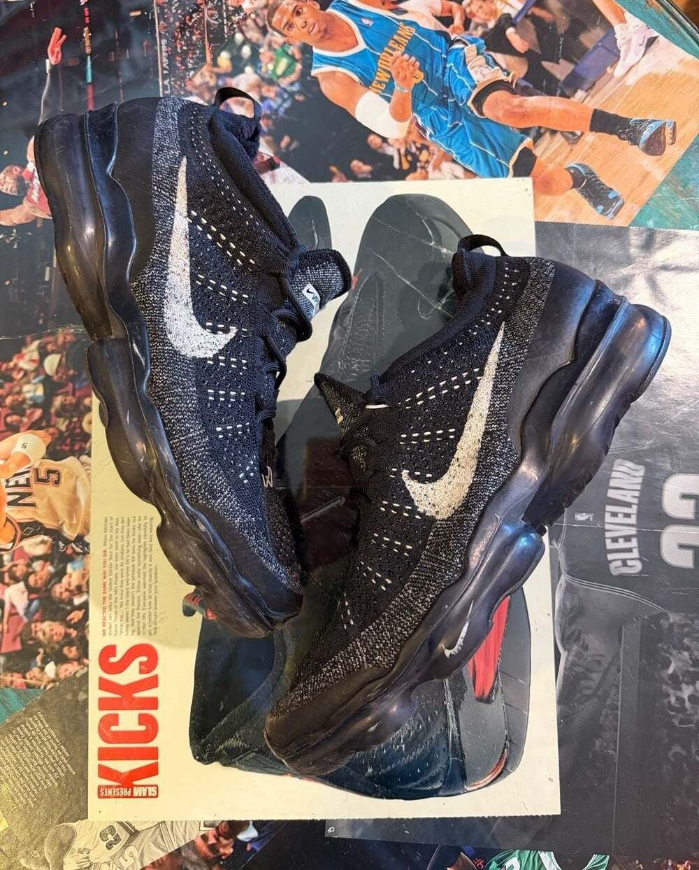 Nike Air Vapormax 2023 Flyknit Black White Oreo Sneakers Mens 11